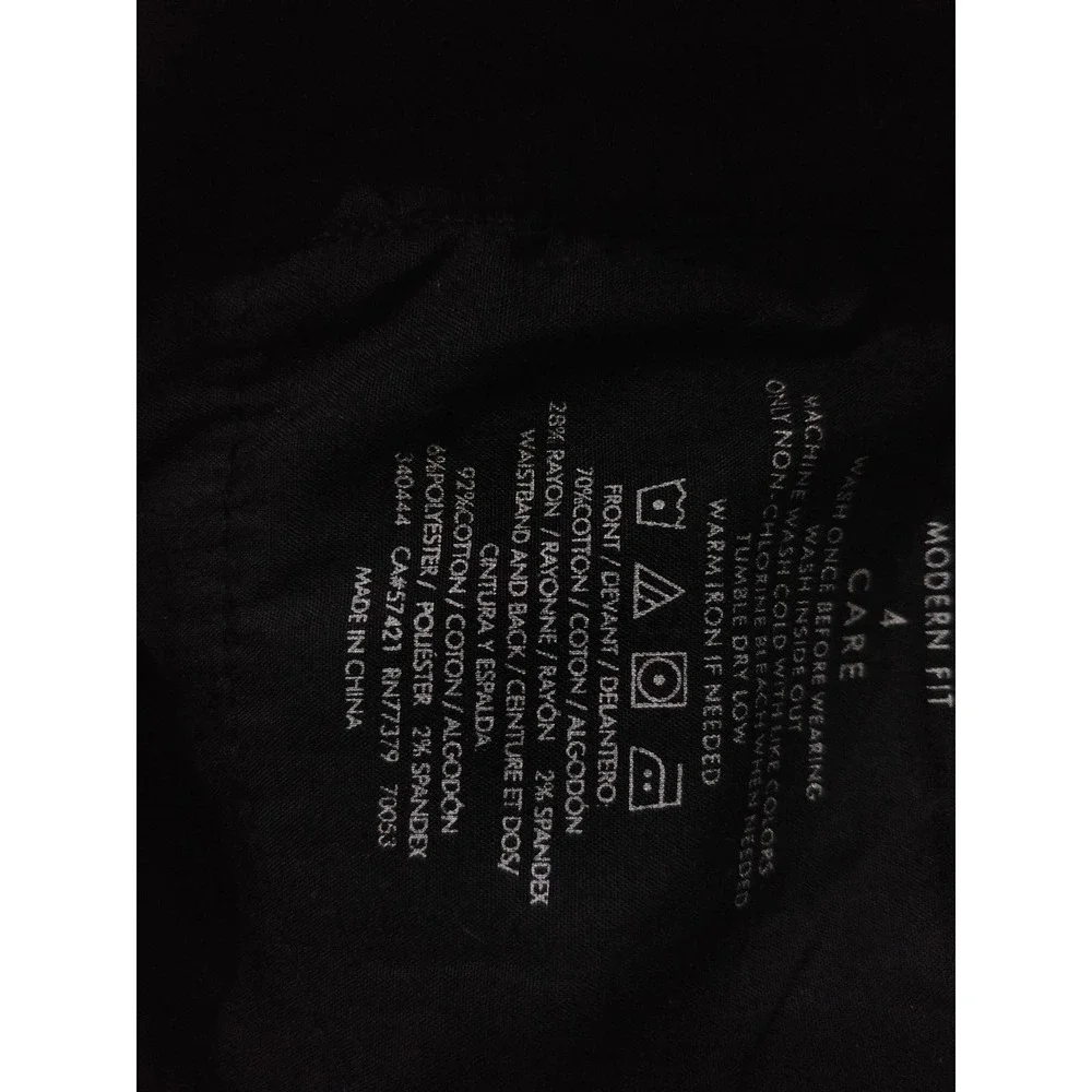 3/$20 Ann Taylor Modern Fit Black Blue Colorblock Super Skinny Jeans Size 4 - Picture 8 of 8